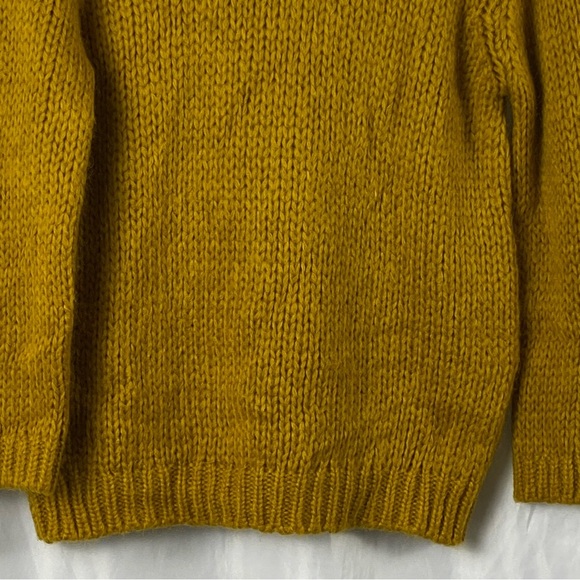 Massimo Dutti Mustard Yellow Turtleneck Sweater Size Small - Picture 6 of 16